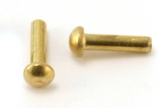 Brass R/H Rivets