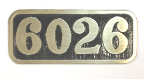 King John Etched Number Plate